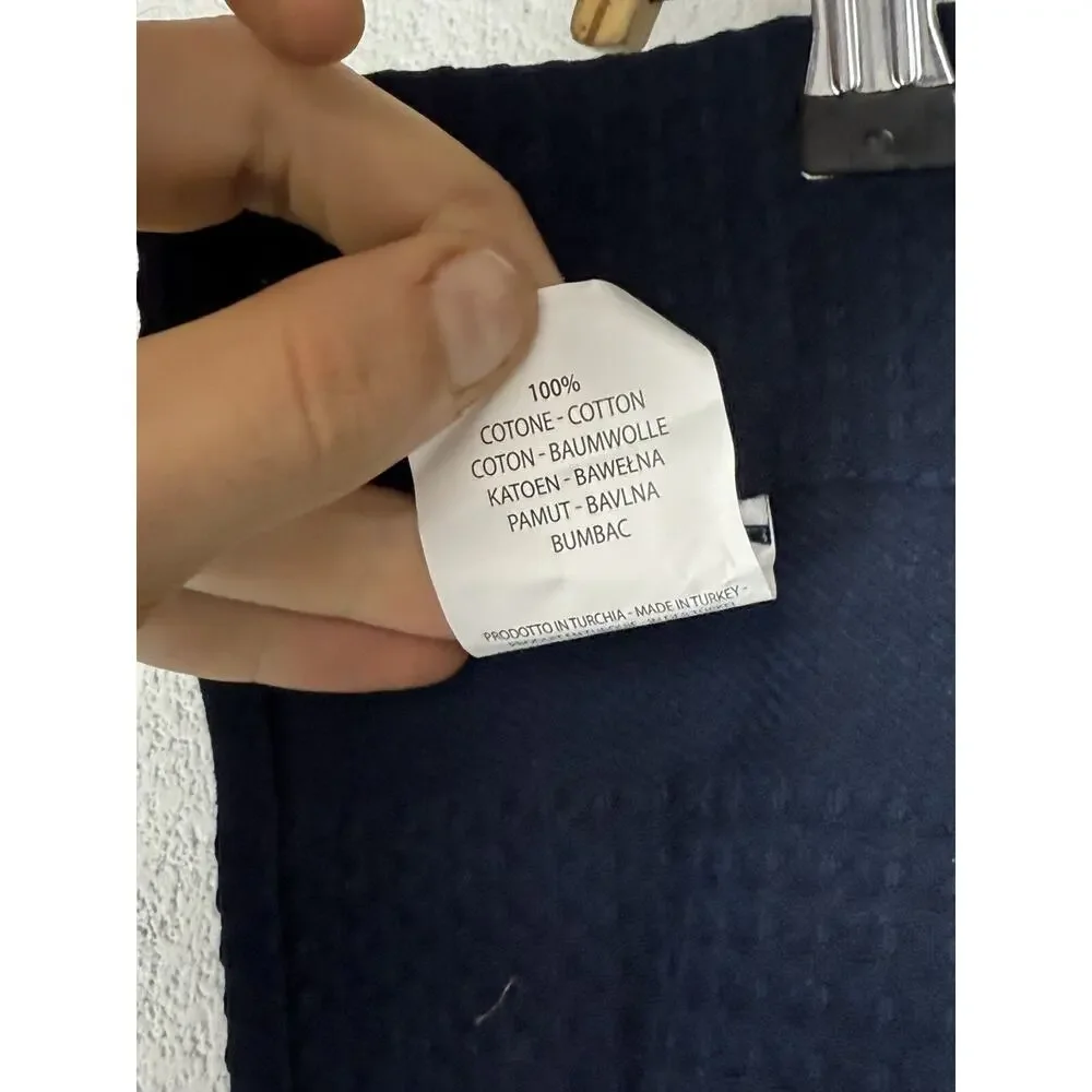 Bellora Towel Blue Small 21x42 Hand Bath Hotel Lightweight Italy N227